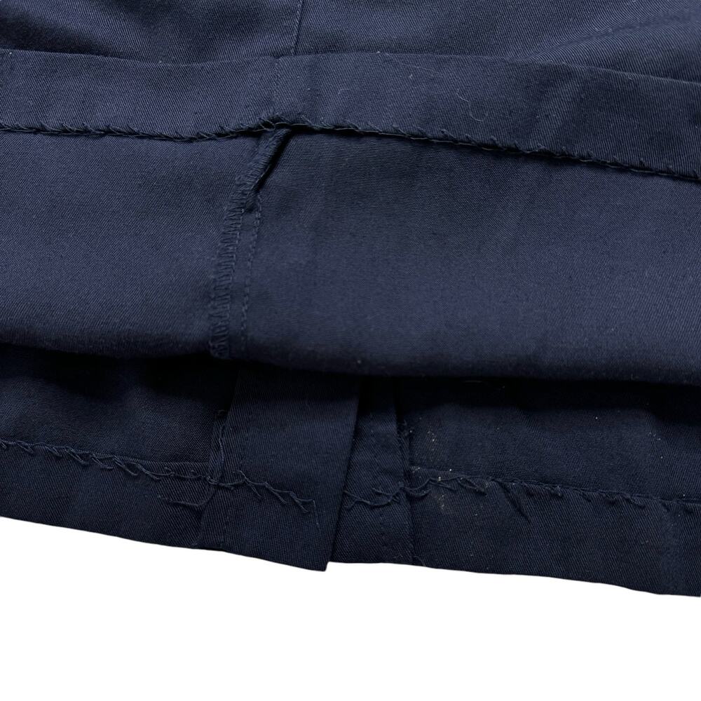 Vintage Navy Blue Maternity Overalls Dress Size 10 80s 90s Made in USA Jumper - Picture 11 of 11
